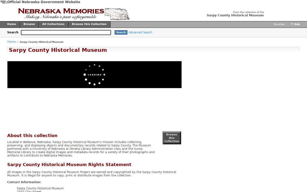 Papillion city directory companion search in the digitized Sarpy County Historical Museum collection