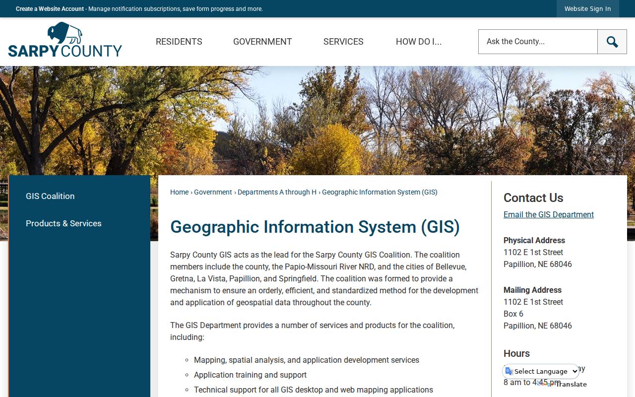 Papillion ZIP code directory Sarpy GIS parcel mapping
